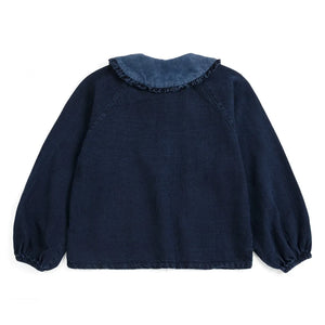 Bobo Choses - Bluz Denim Geri Dönüştürülmüş Pamuk | Koyu Mavi