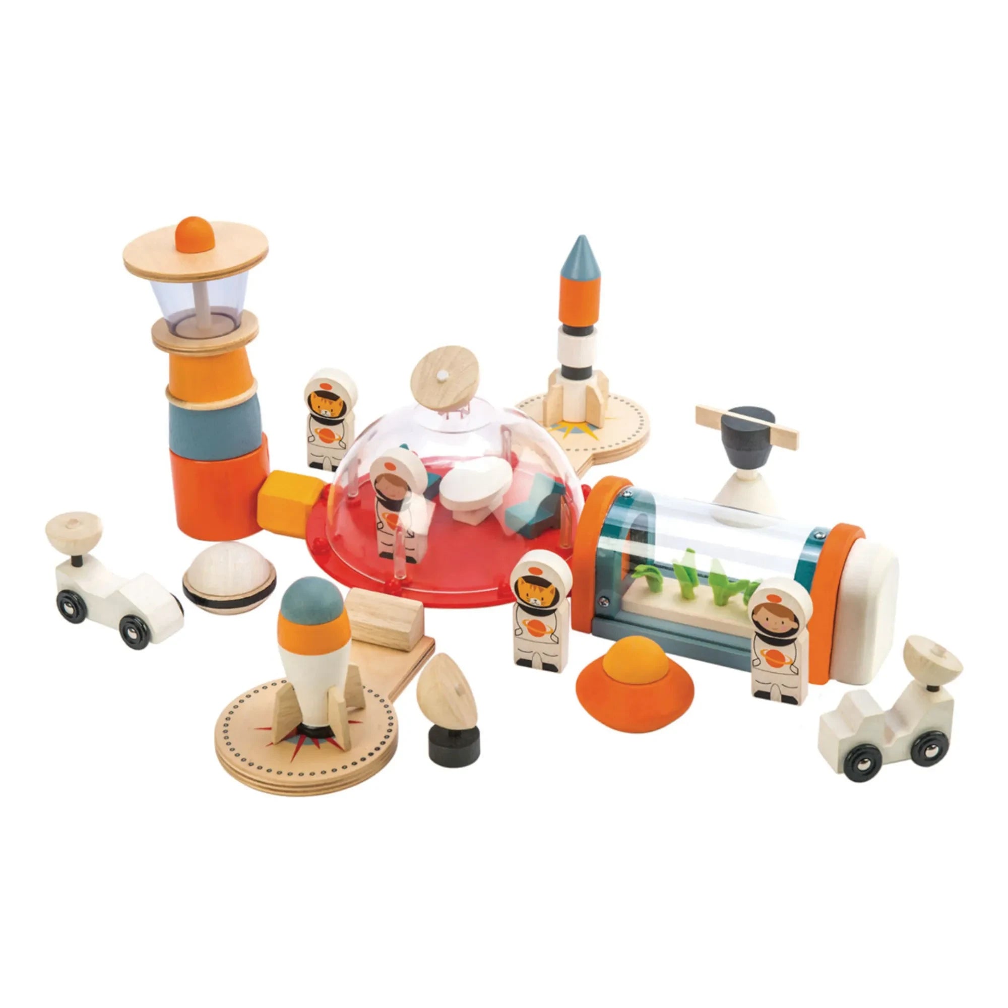 Tender Leaf Toys - Set de madera "Vida en Marte"