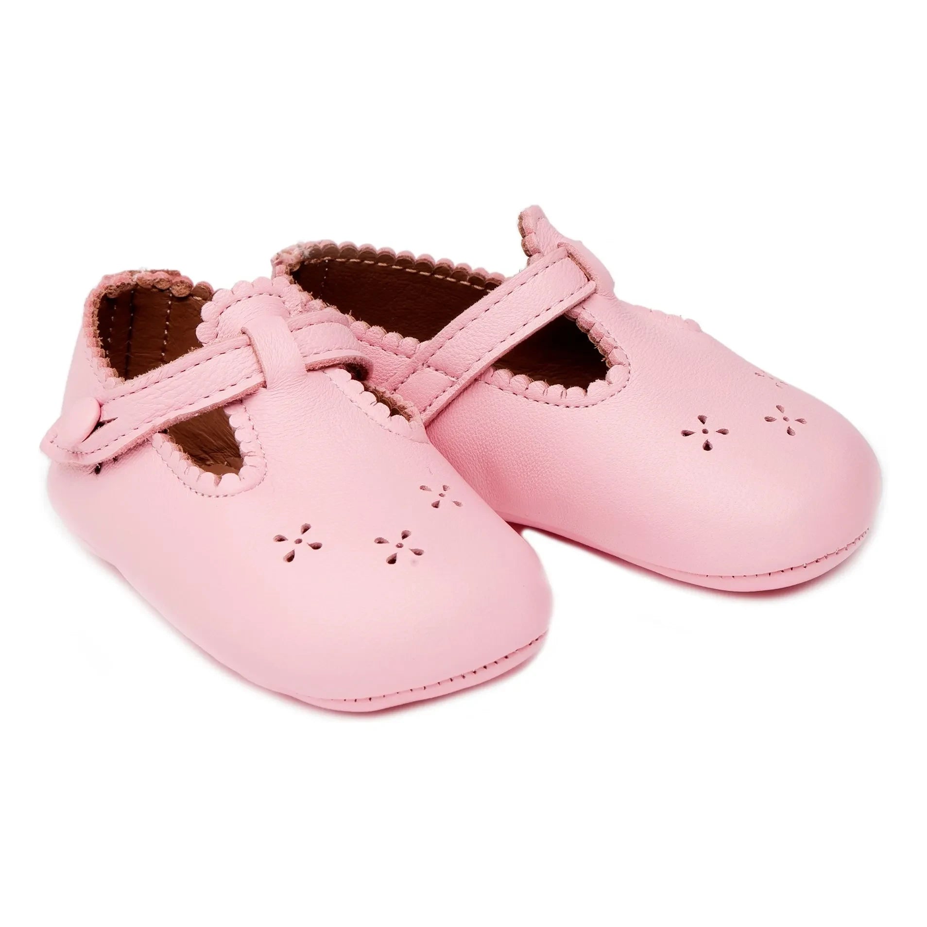 Pèpè - Pantuflas festoneadas rosas