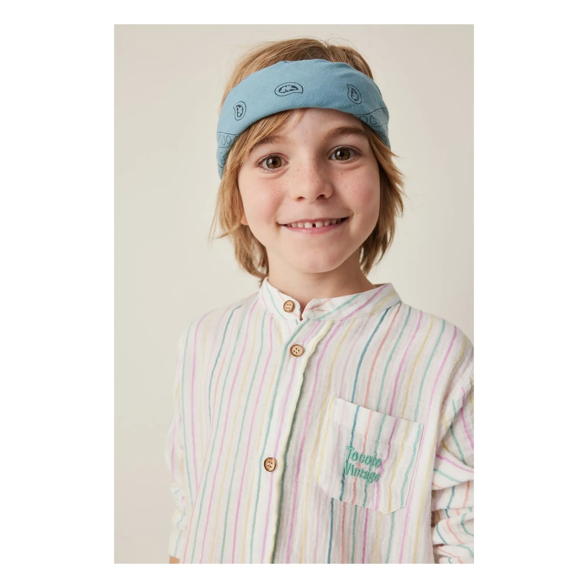 Tocoto Vintage - Camisa de rayas para bebé | Blanca