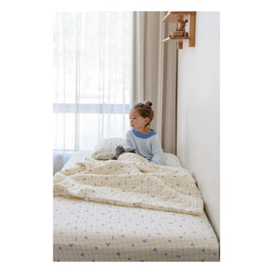 Soft Spot - Sábana ajustable de algodón orgánico Arándanos