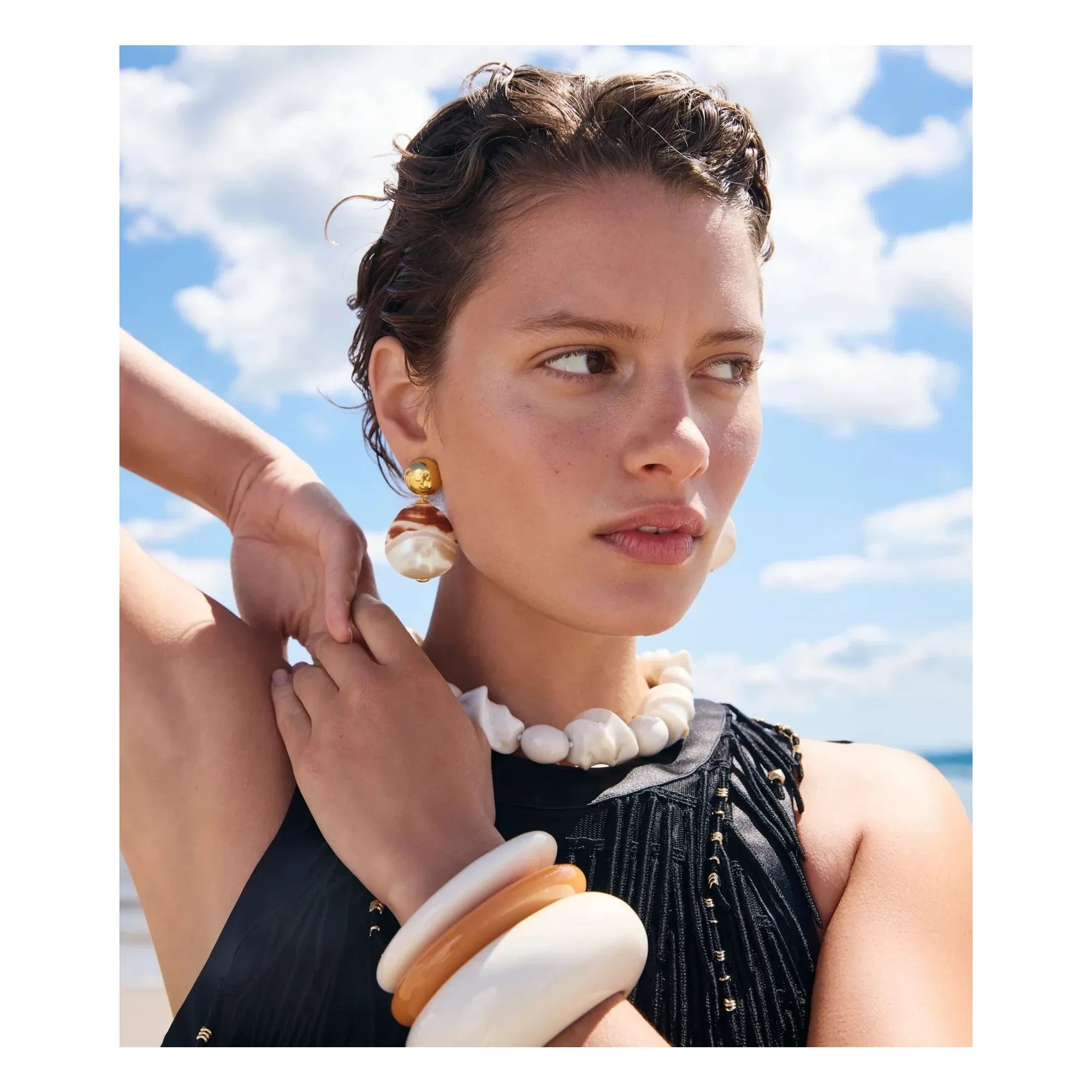 Lizzie Fortunato - Ridge Cuff Bileklik | Tangerine