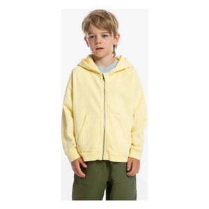 Matona - Sudadera con capucha y cremallera de algodón orgánico | Amarillo pálido