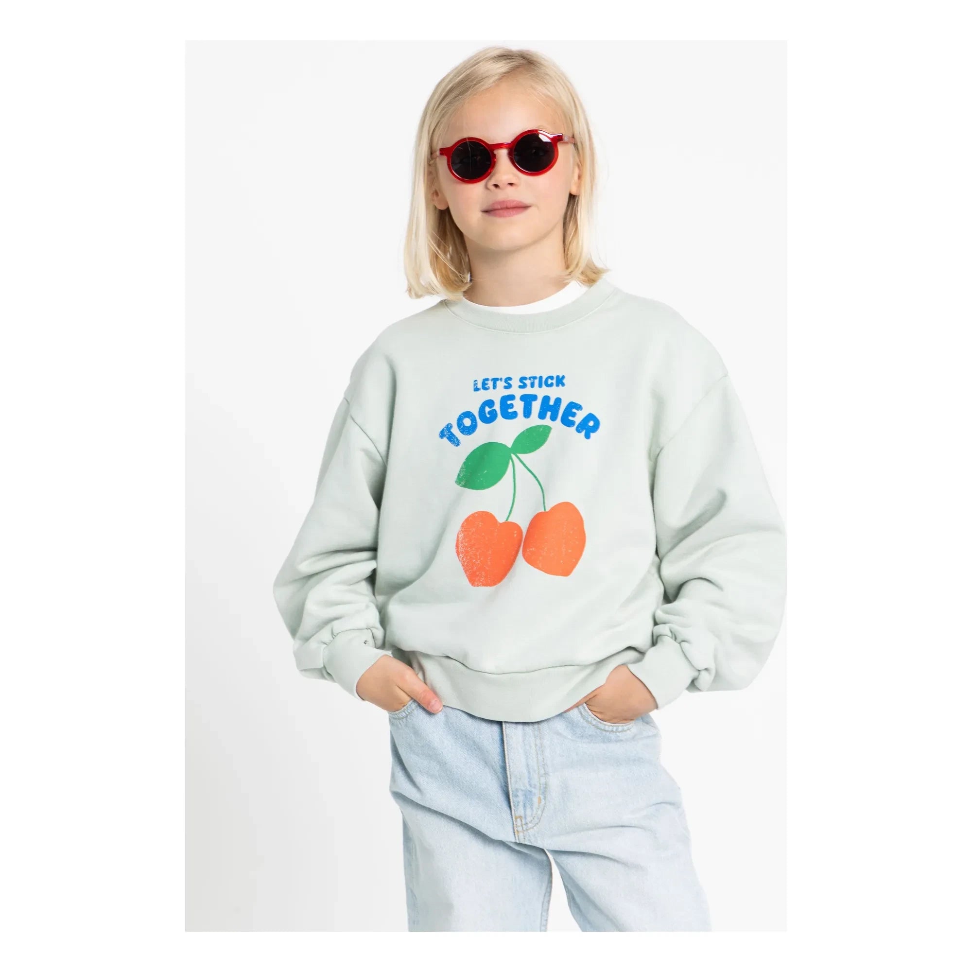 Hundred Pieces - Sudadera de algodón orgánico Alba | Verde jade