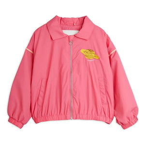 Mini Rodini - Chaqueta bomber de fibra reciclada Planet | Rosa