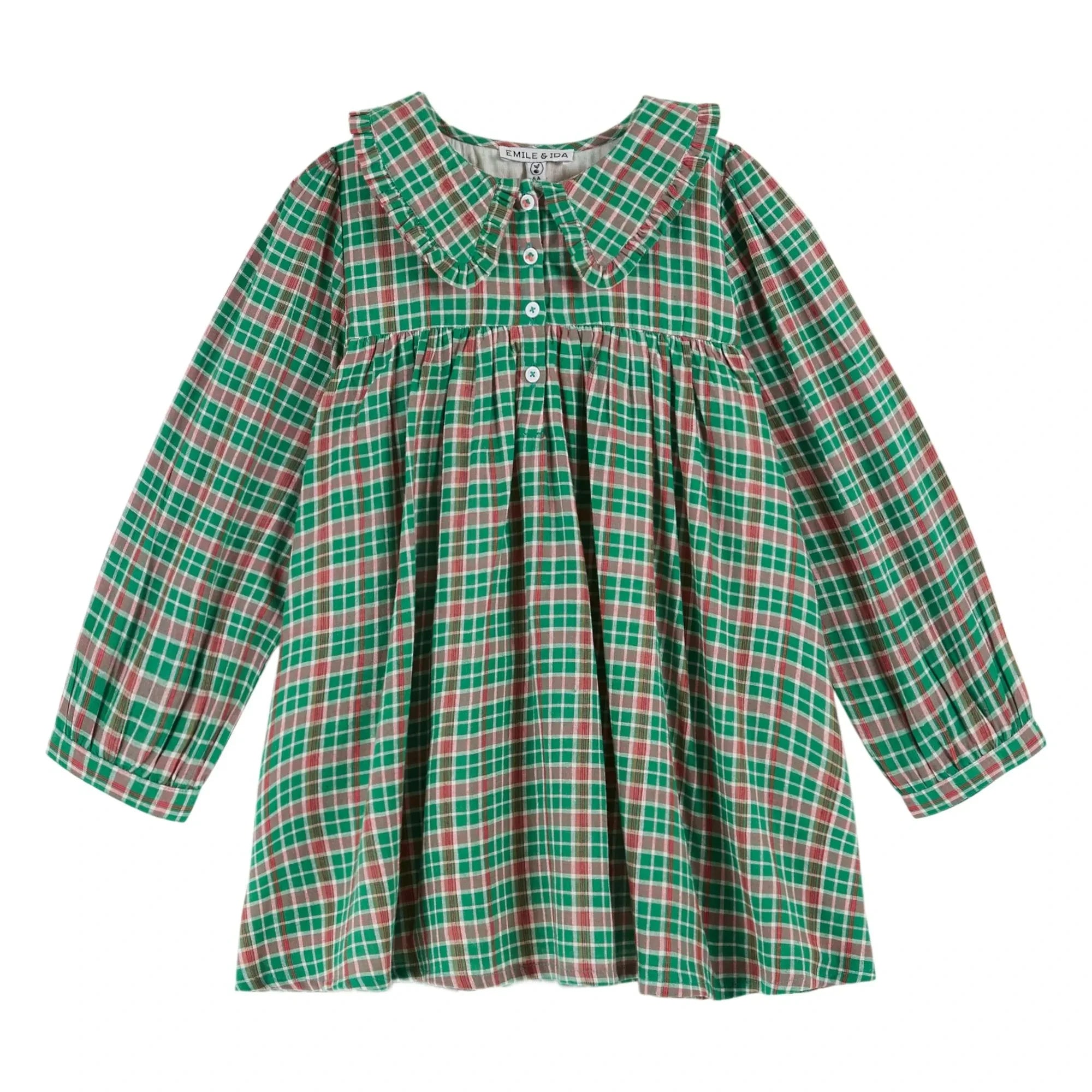 Emile et Ida - Vestido de cuadros | Verde