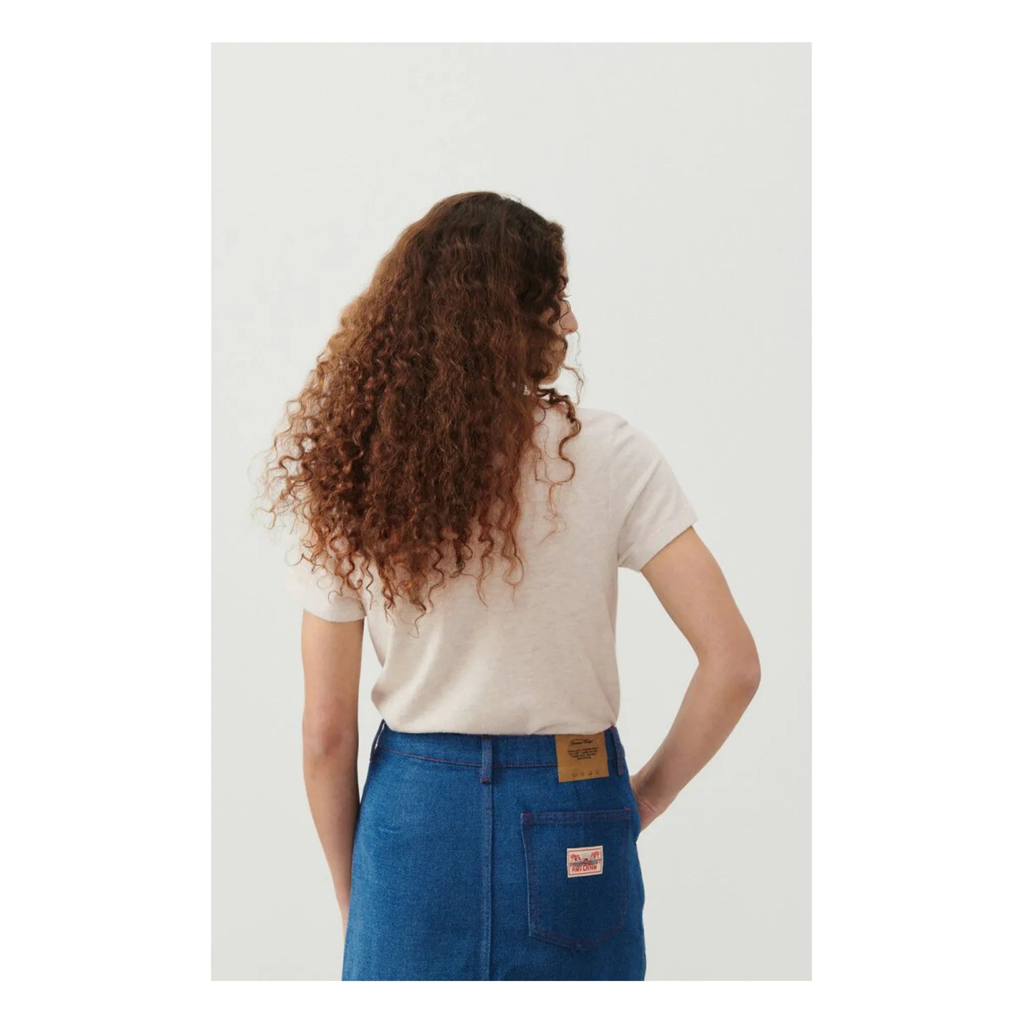 American Vintage - Camiseta de cuello redondo Ypawood | Gris mélange