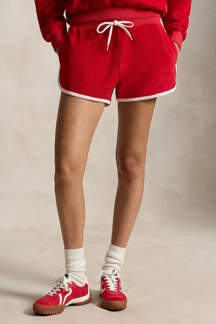Pantalón corto de mujer de Polo Ralph Lauren de algodón LT WT COTTON TERRY-KNT-SHORTS
