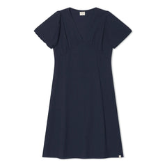Matona - Vestido de algodón orgánico de largo medio | Azul marino