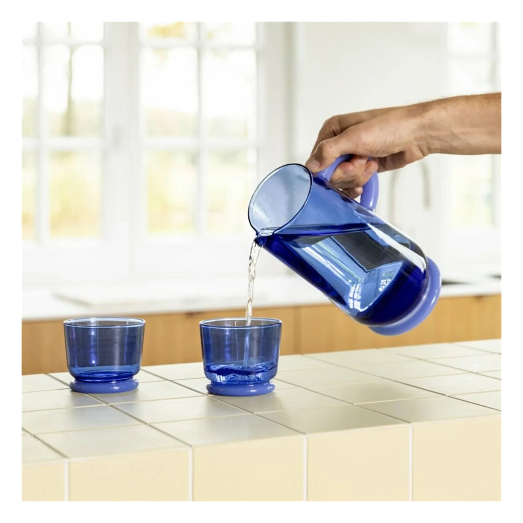 &Klevering - Vasos Dew - Juego de 2 | Azul