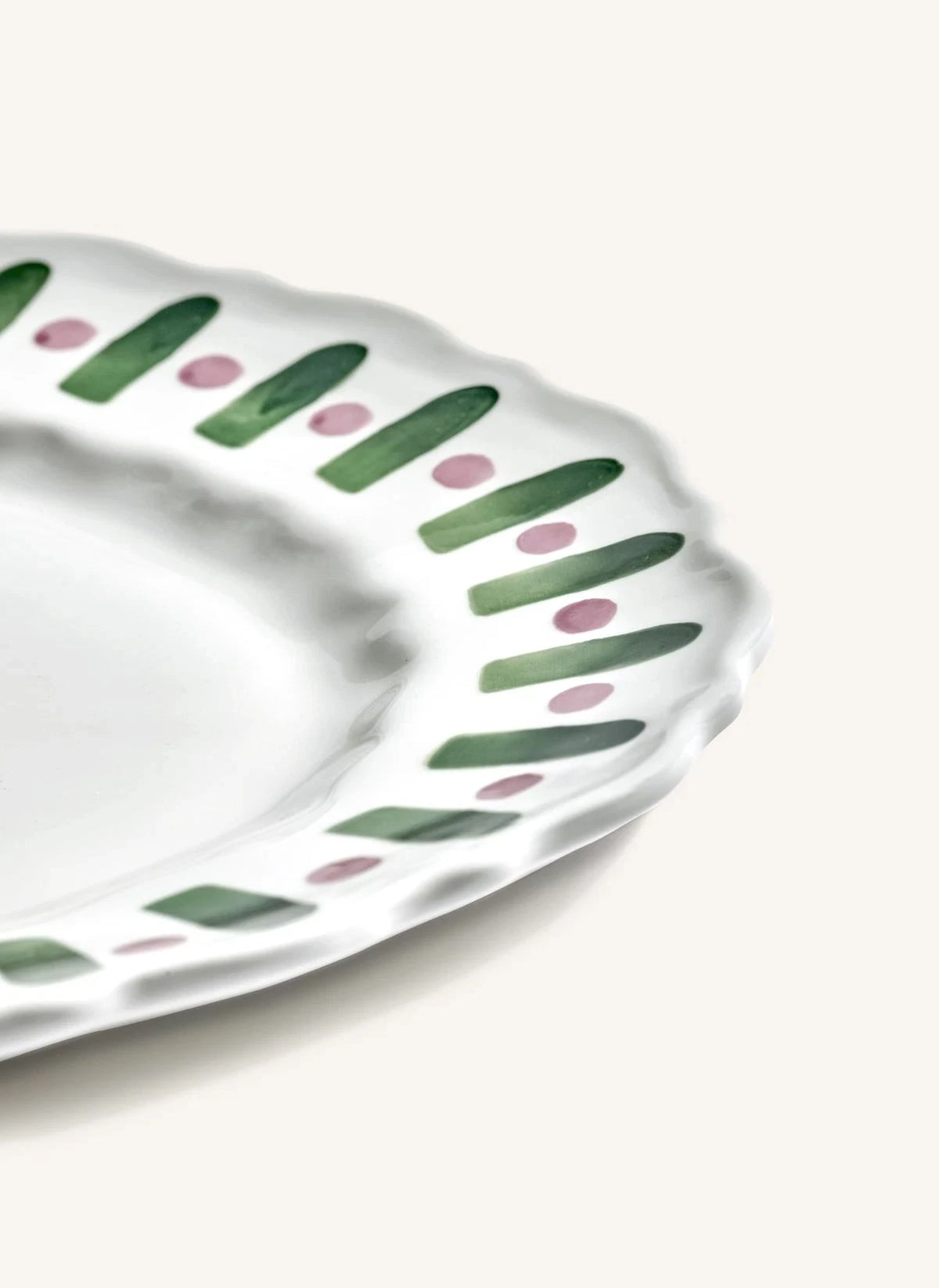 Serax - Plato de Servicio Charly a Rayas | Verde