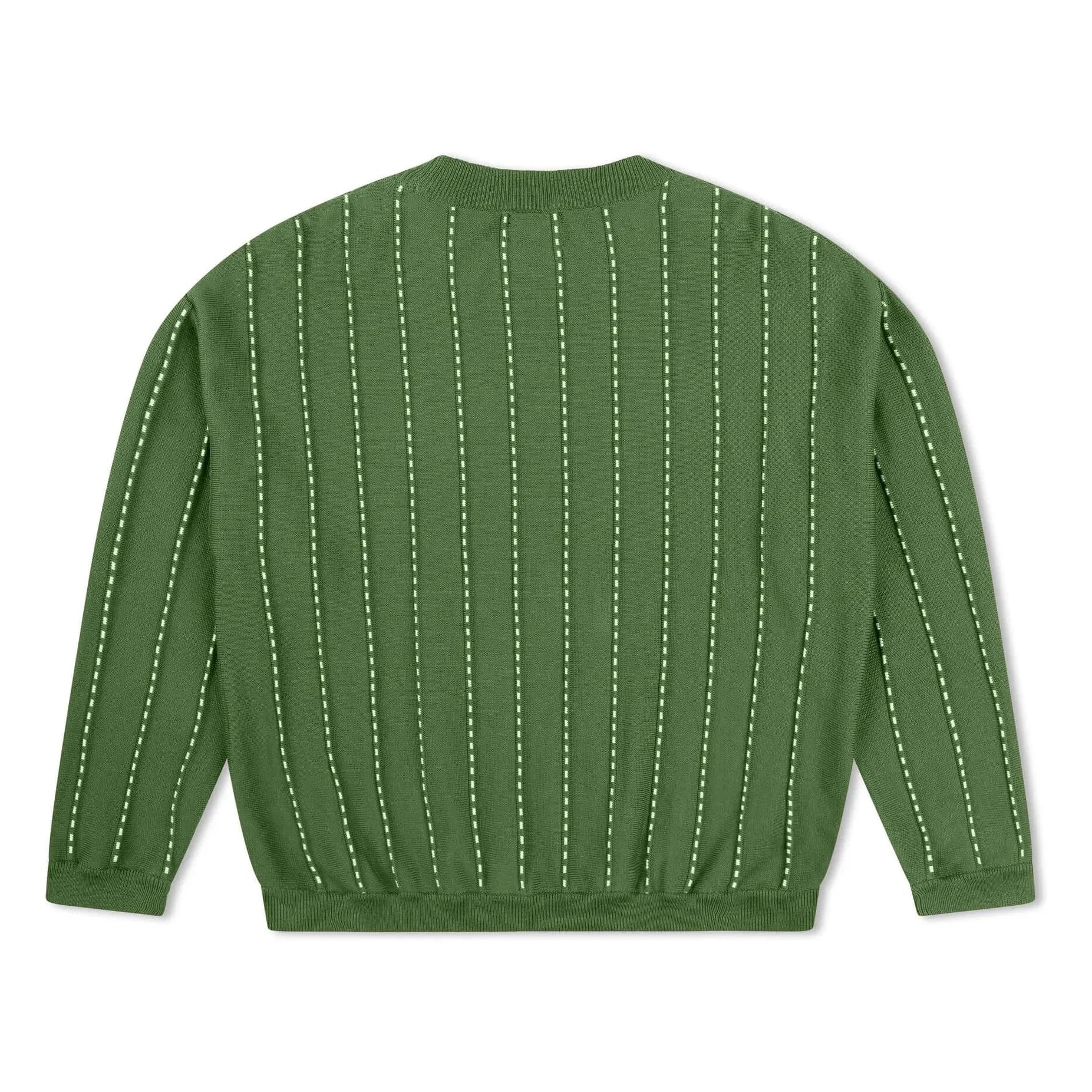 Matona - Jersey de algodón orgánico a rayas | Verde