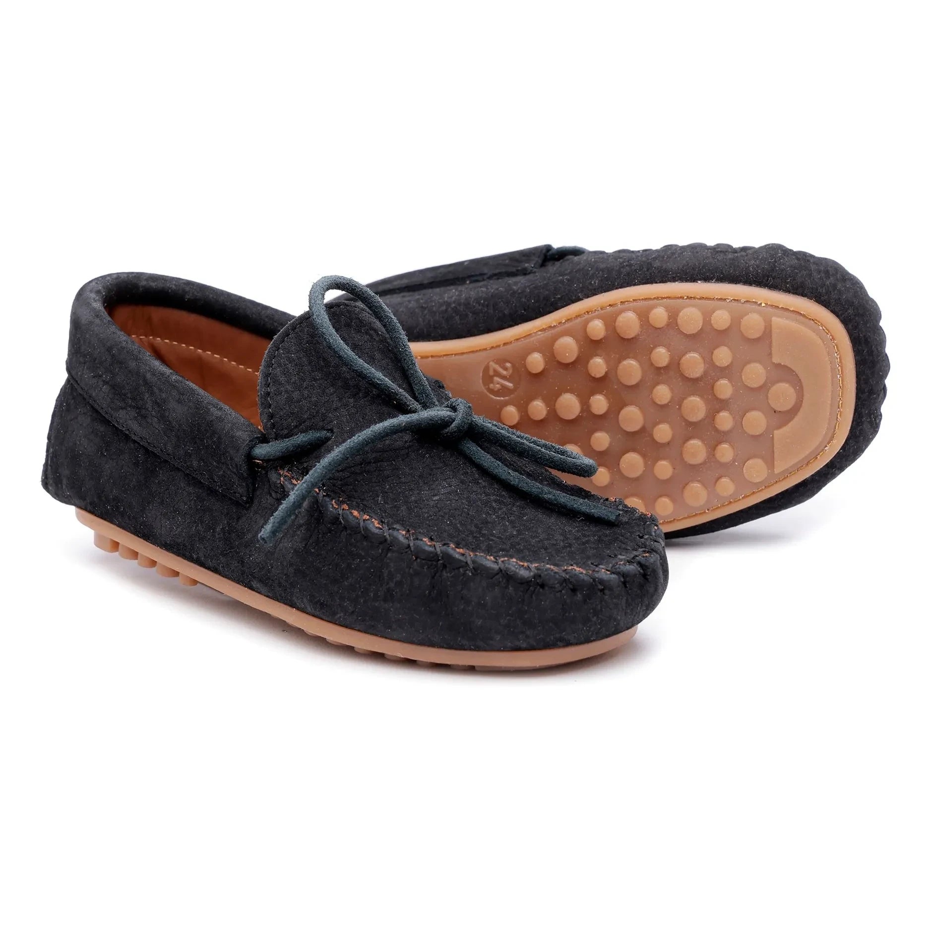 Pèpè - Mocasín de nubuck negro