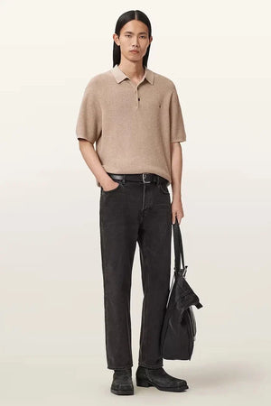 AllSaints polo de hombre de mezcla de lana ASPEN