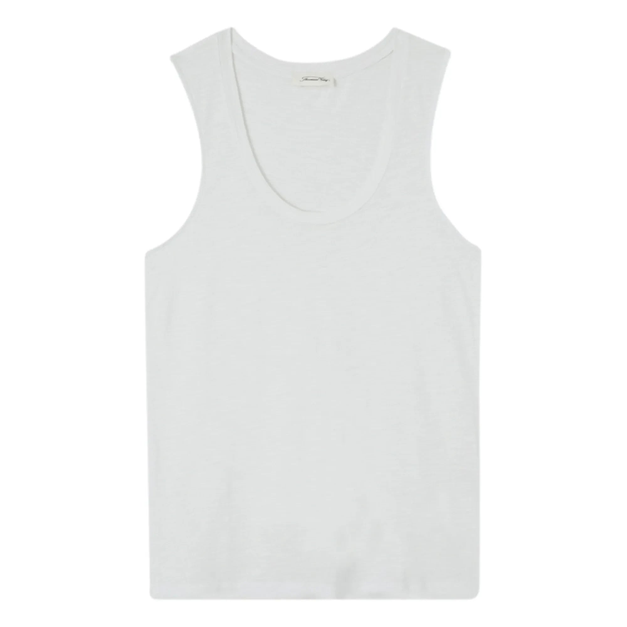 Camiseta de tirantes American Vintage con cuello en U - Jacksonville | Blanco