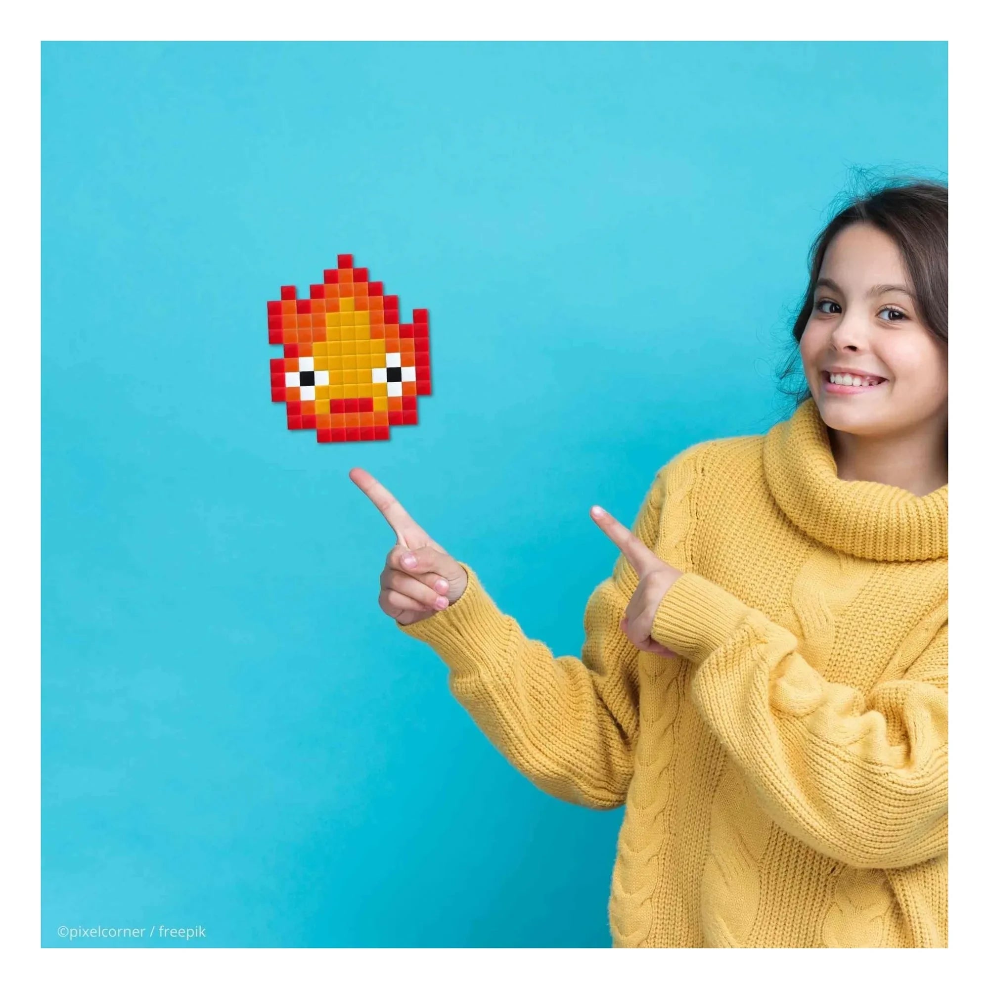 Pixel Corner - Pixel Art Seti - Sparky | Turuncu