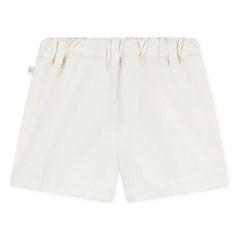 Petit Bateau - Pantalones cortos de sarga de algodón orgánico | Blanco