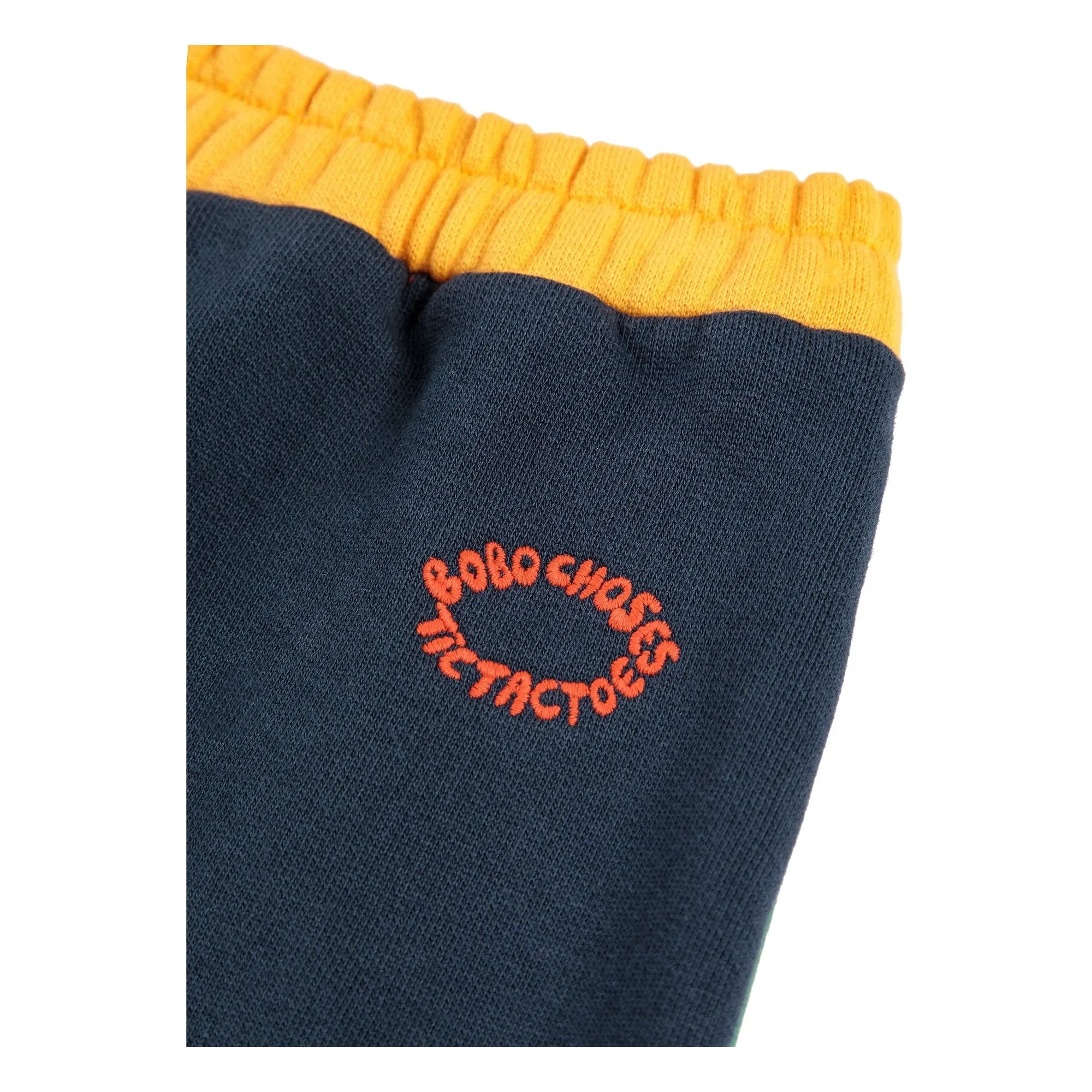 Bobo Choses - Jogger de algodón orgánico color block | Azul marino
