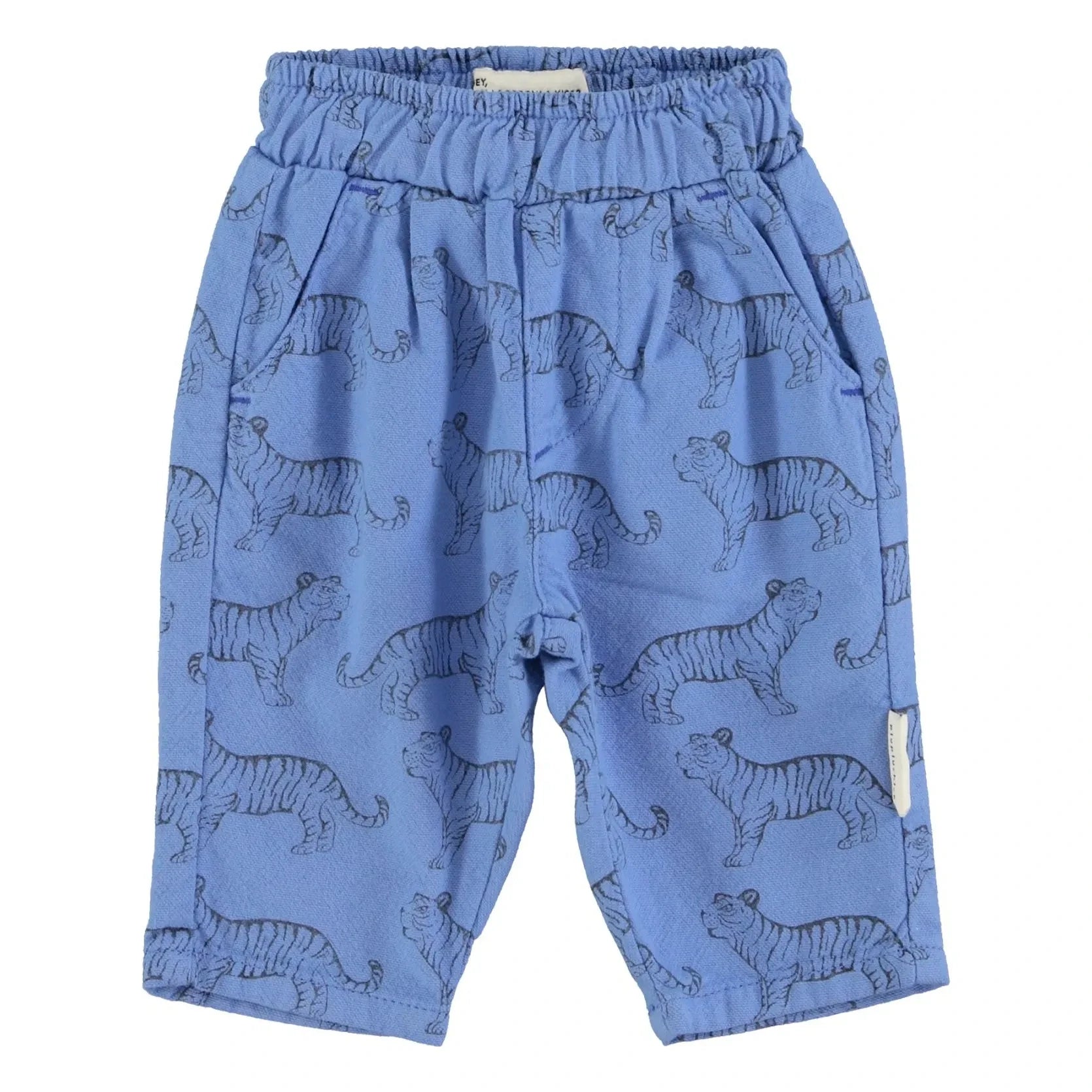 Piupiuchick - Pantalón de algodón orgánico con tigres | Azul