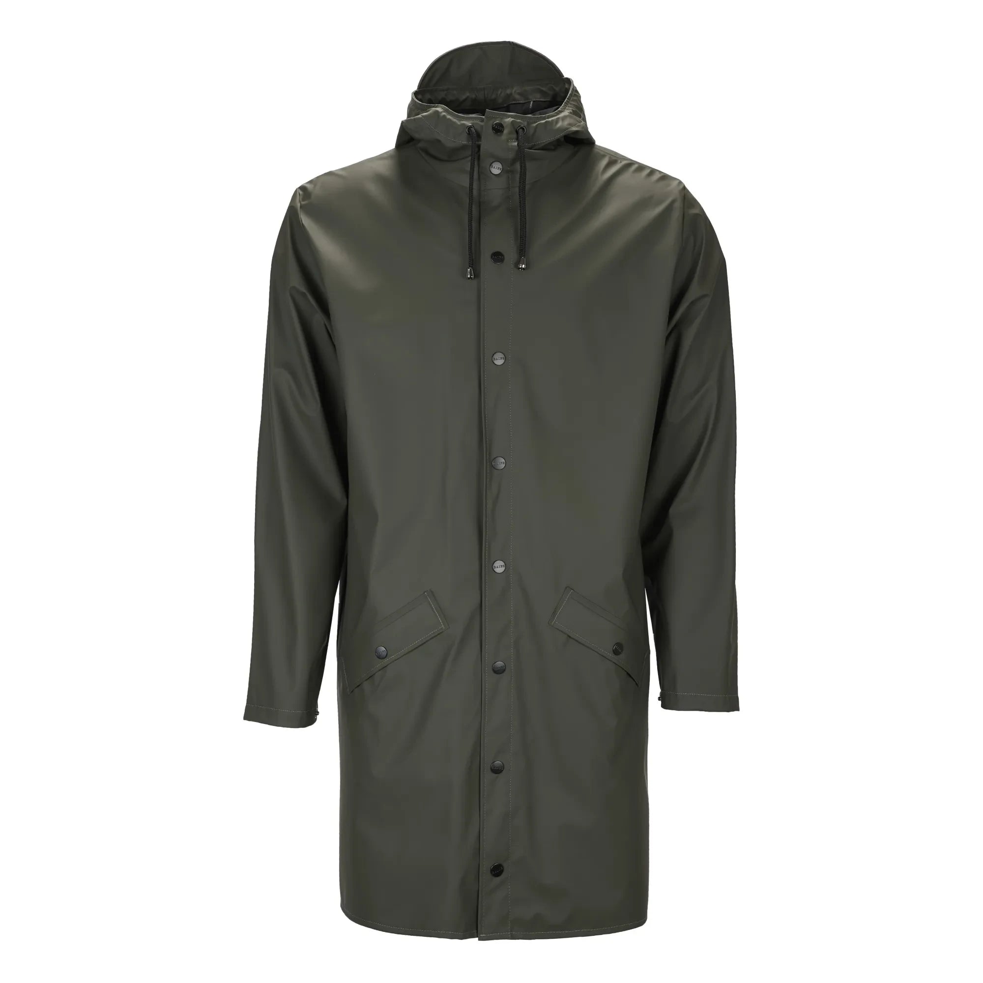 Rains - Abrigo Largo Impermeable Encerado Unisex | Verde