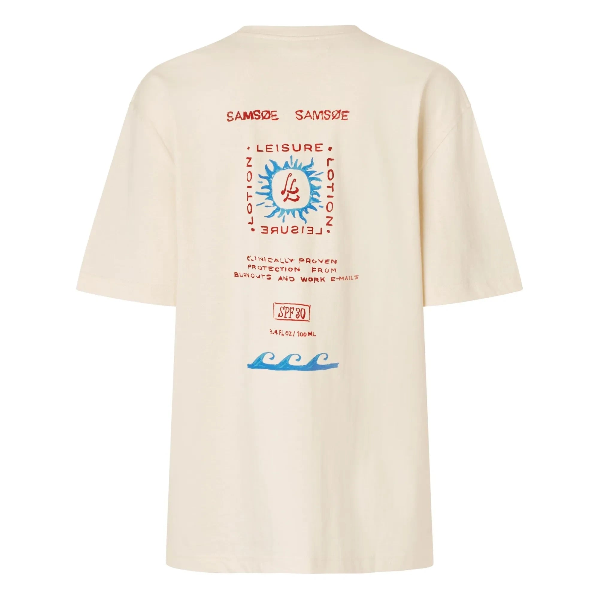 Samsoe Samsoe - Camiseta de algodón Sagergei | Blanco roto