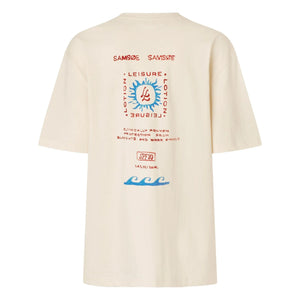 Samsoe Samsoe - Camiseta de algodón Sagergei | Blanco roto
