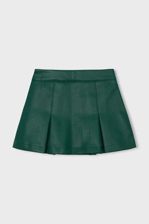 Falda con apariencia de cuero sintético