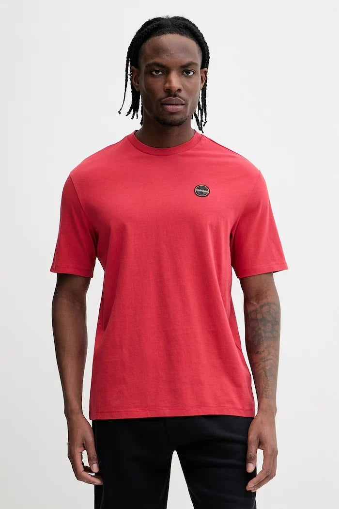 Camiseta de algodón con insignia S de Napapijri