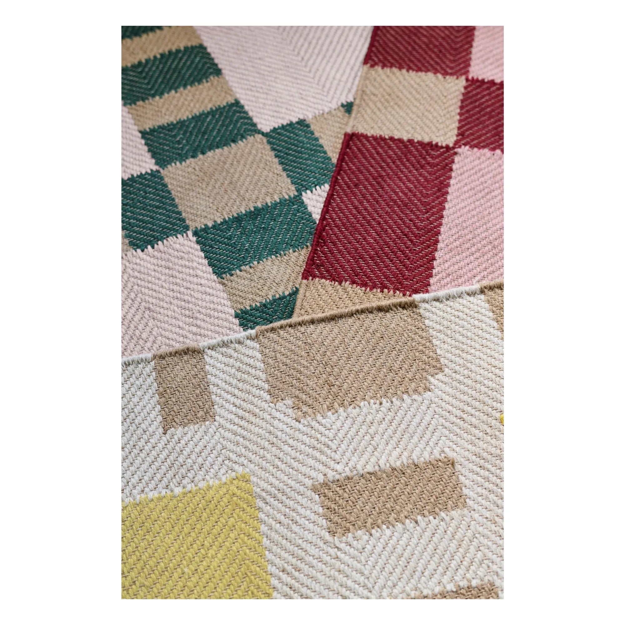 Layered - Alfombra de yute para el brunch, Evelina Kroon | Amarillo pálido