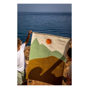 Muskhane - Adorno de fieltro para pared Midday | Verde pistacho