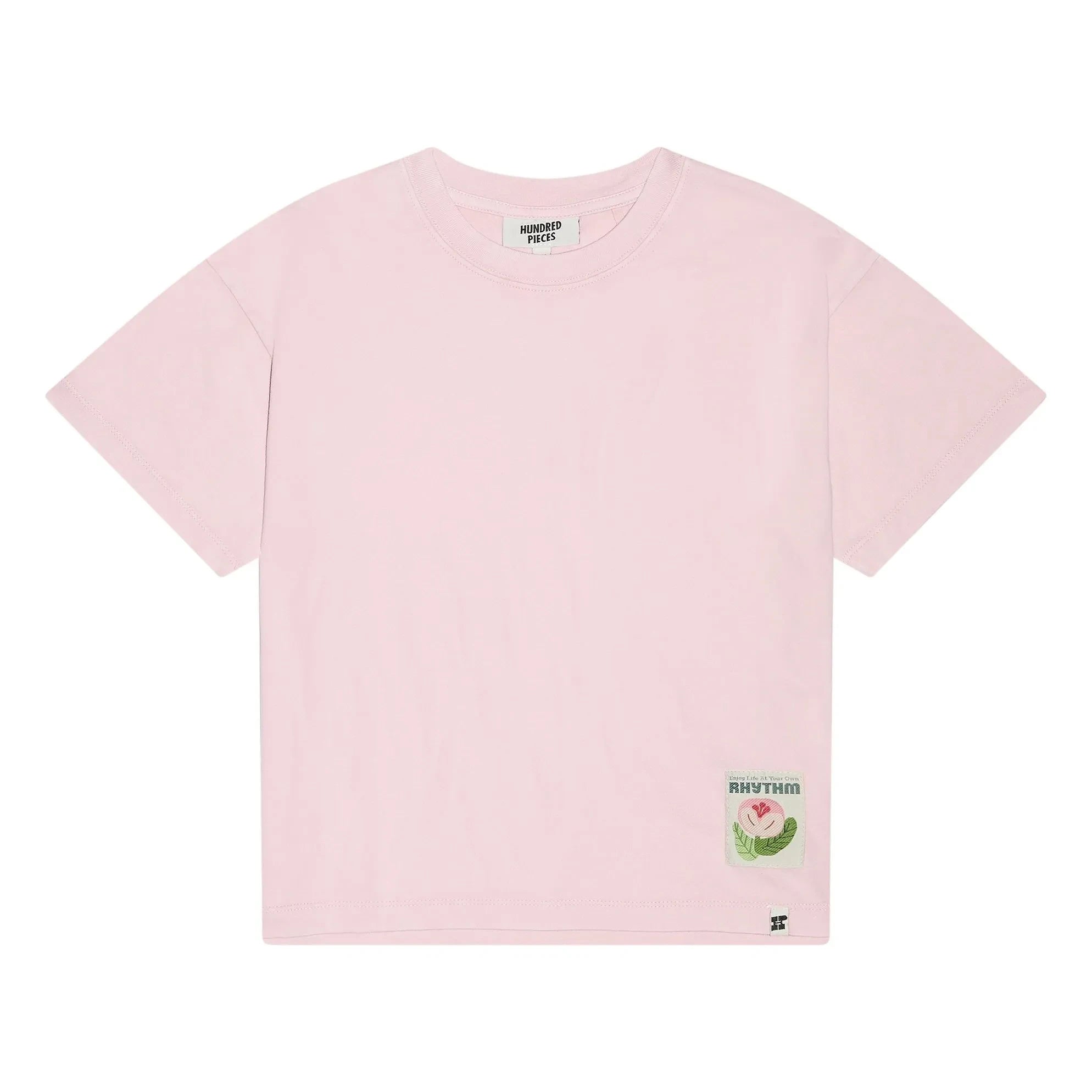 Hundred Pieces - Camiseta de algodón orgánico Luna | Rosa empolvado