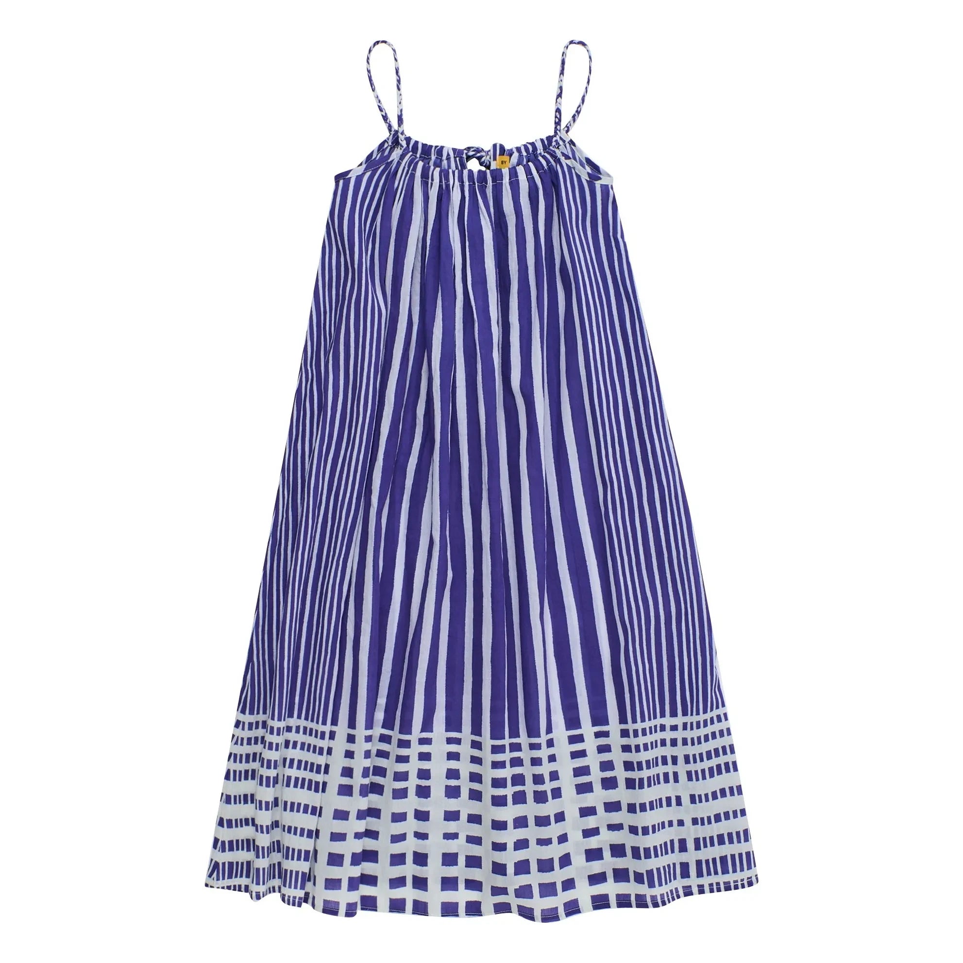 Maison Mangostan - Vestido a Rayas | Azul