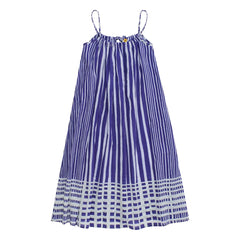 Maison Mangostan - Vestido a Rayas | Azul