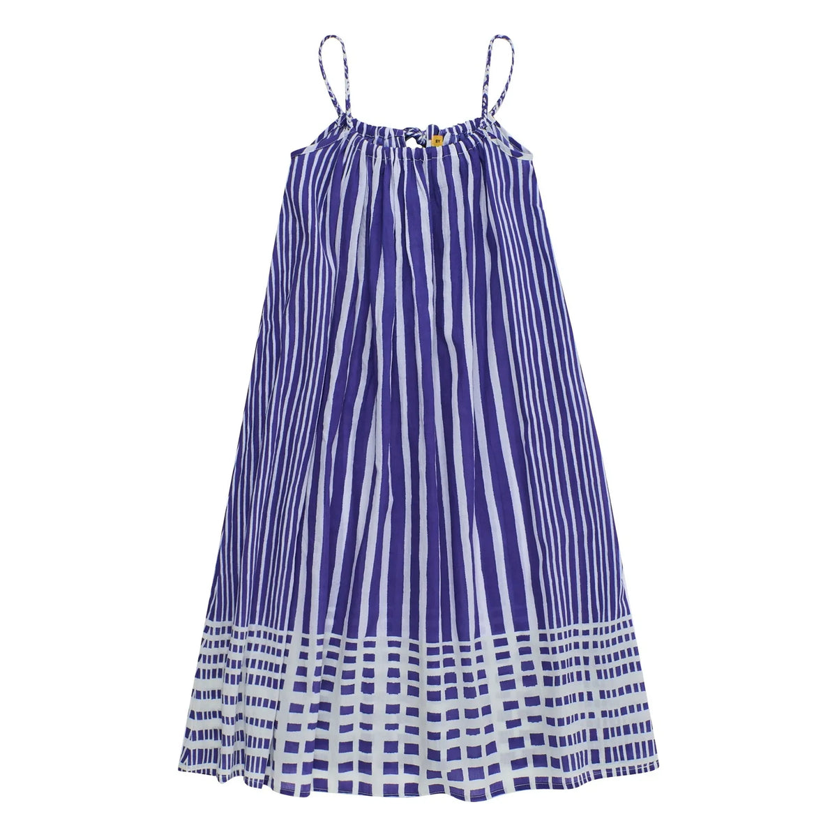 Maison Mangostan - Vestido a Rayas | Azul