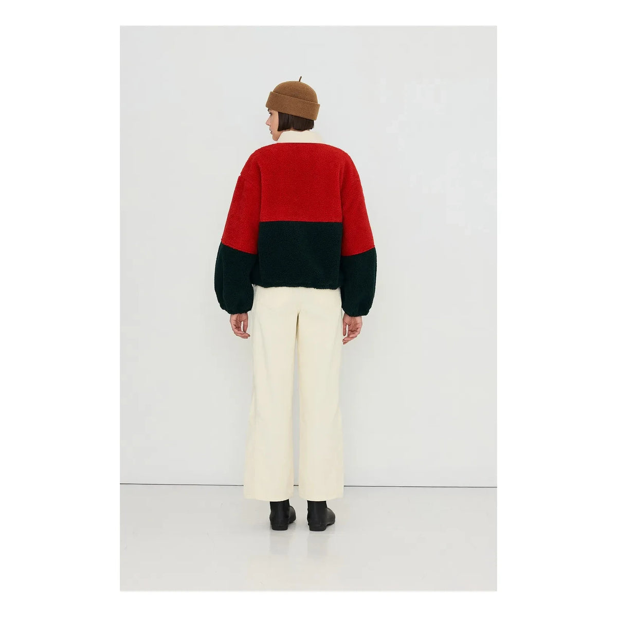 The Tiny Big Sister - Chaqueta Sherpa | Roja