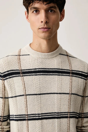 Jersey de lana con refuerzo Barbour para hombre Fasey