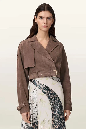 Chaqueta biker de ante para mujer AllSaints OPHELIA