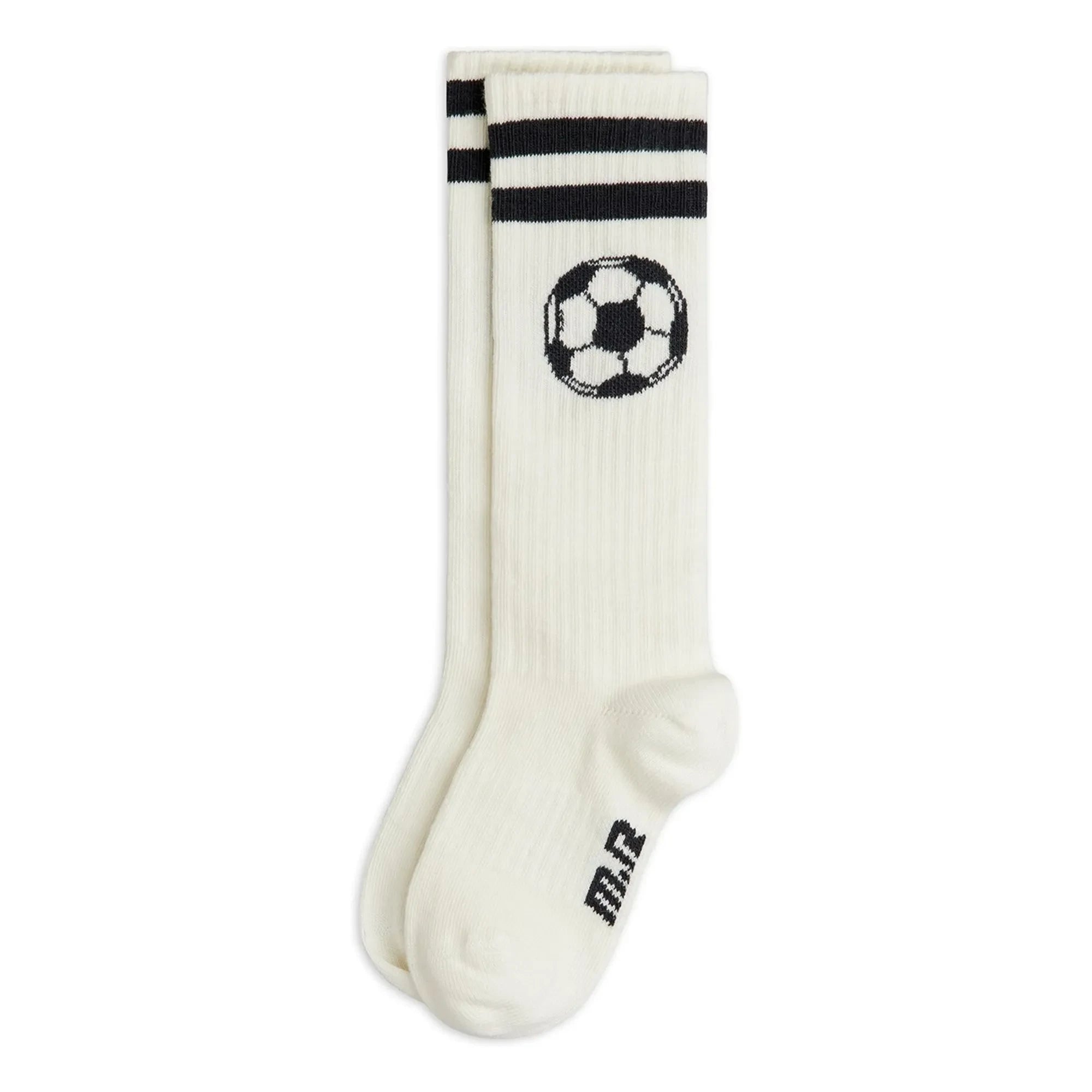 Mini Rodini - Calcetines de fútbol de algodón orgánico | Crudo