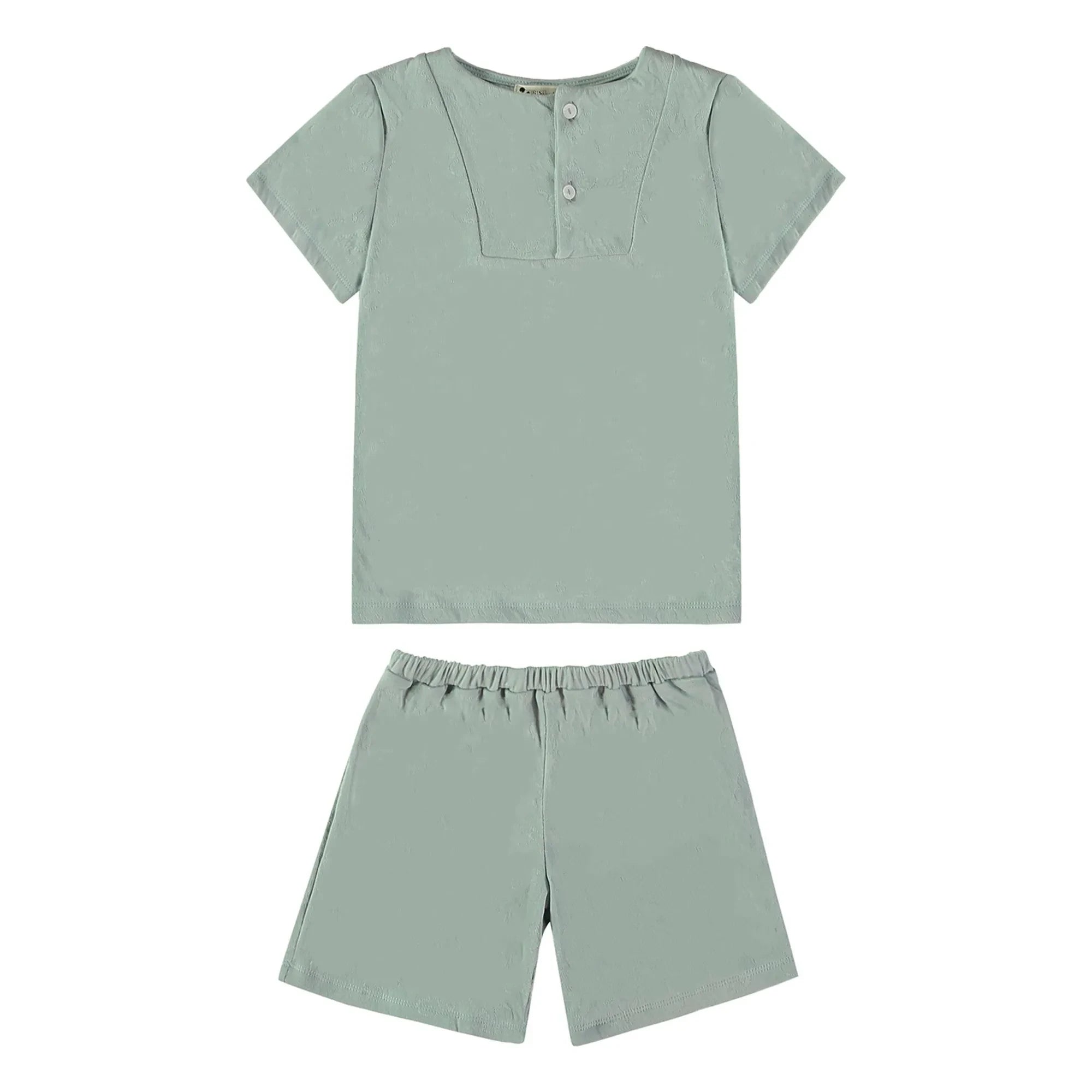 Risu Risu - Short de pijama de algodón orgánico Sonio | Turquesa