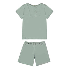 Risu Risu - Short de pijama de algodón orgánico Sonio | Turquesa