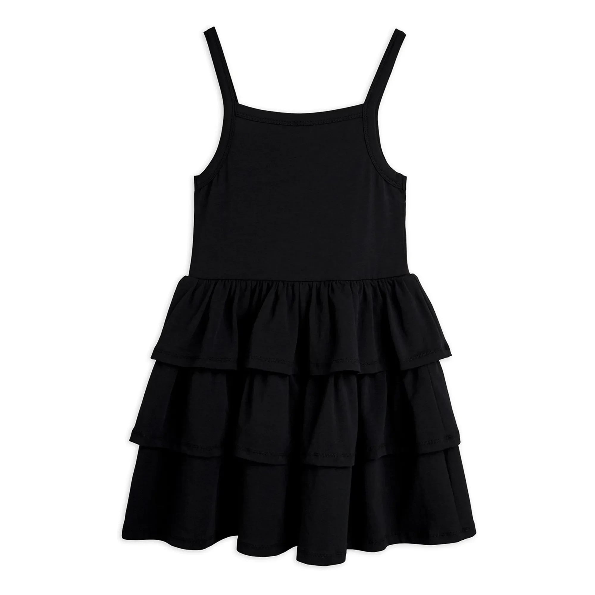 Mini Rodini - Vestido de algodón orgánico Planète | Negro