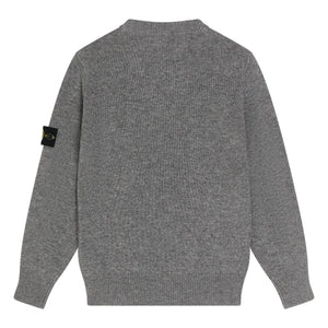 Stone Island - Jersey de lana con logo | Gris