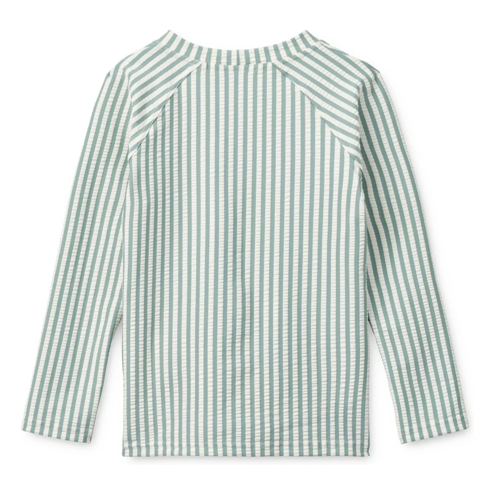 Liewood - Camiseta Noah a Rayas de Sersucker con Protección UV Fibras Recicladas | Verde