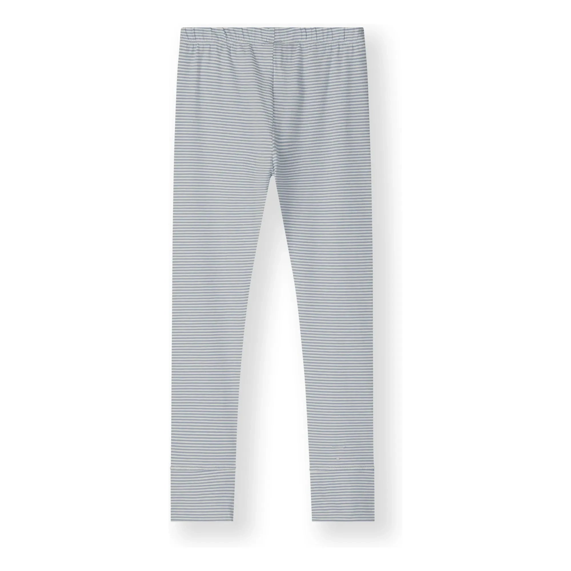 Gray Label - Leggings de algodón orgánico a rayas | Azul hielo