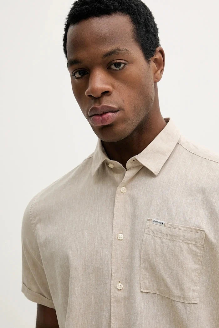 Camisa de lino para hombre Barbour Shirt Dept - Summer