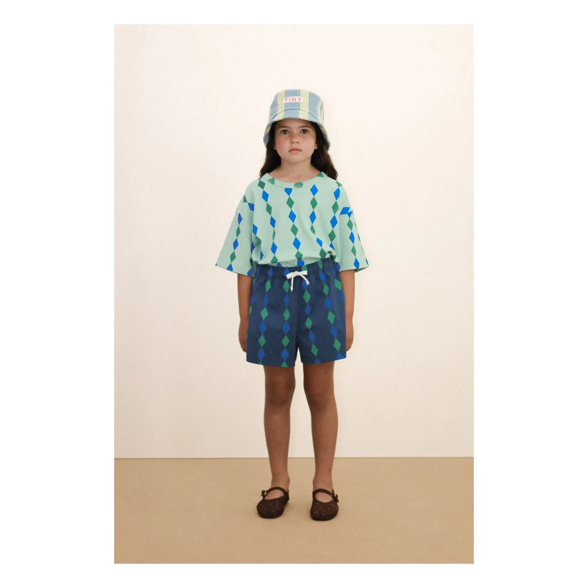 Tinycottons - Bob de rayas | Azul claro