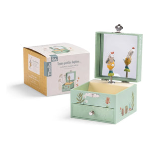 Moulin Roty - Caja de música - Tres pequeños conejitos