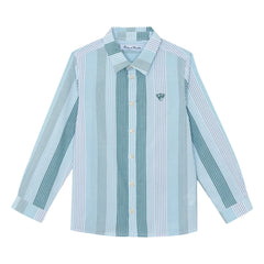 Tartine et Chocolat - Camisa de rayas de contraste | Agua verde