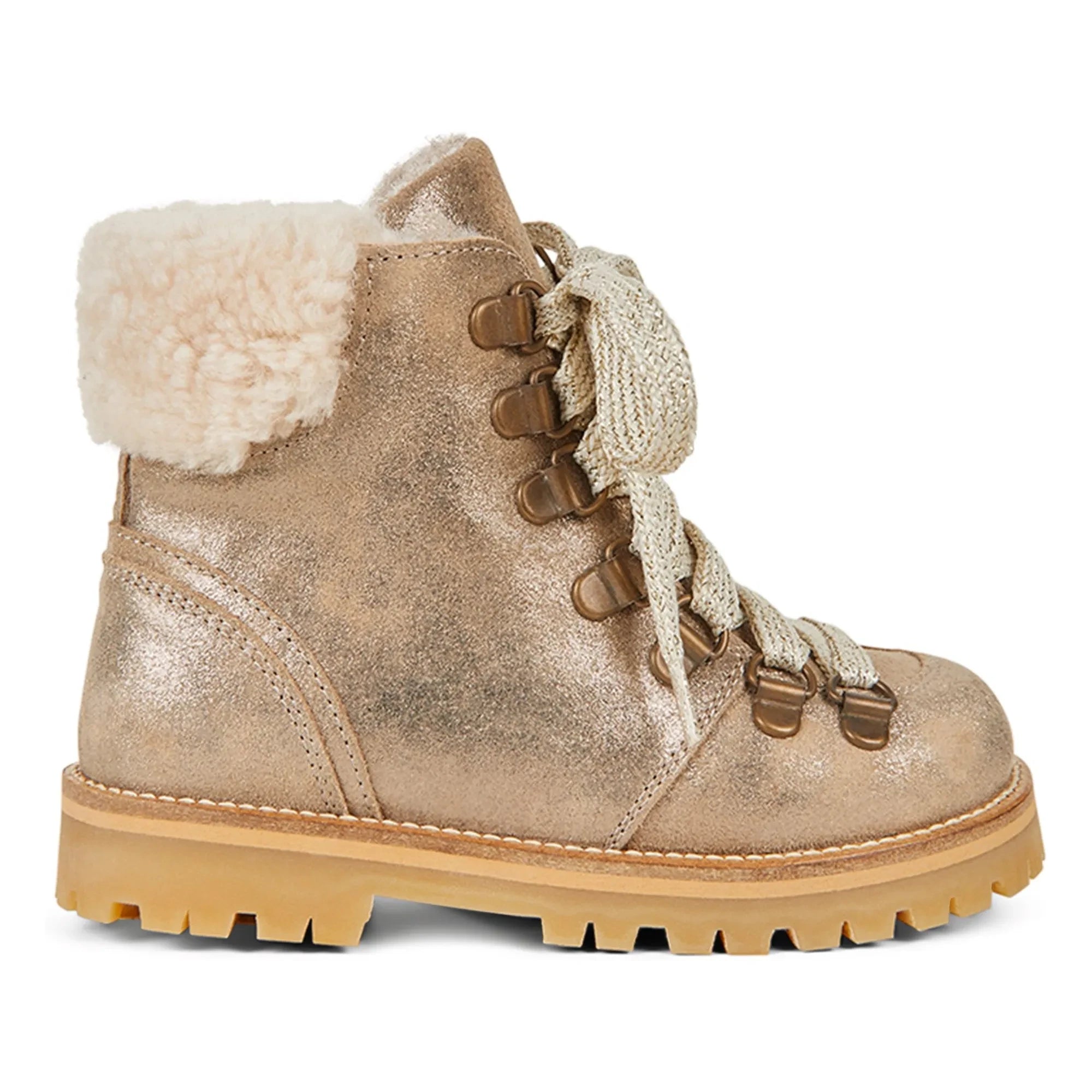 Petit Nord - Botas de Invierno de Piel Sintética | Dorado
