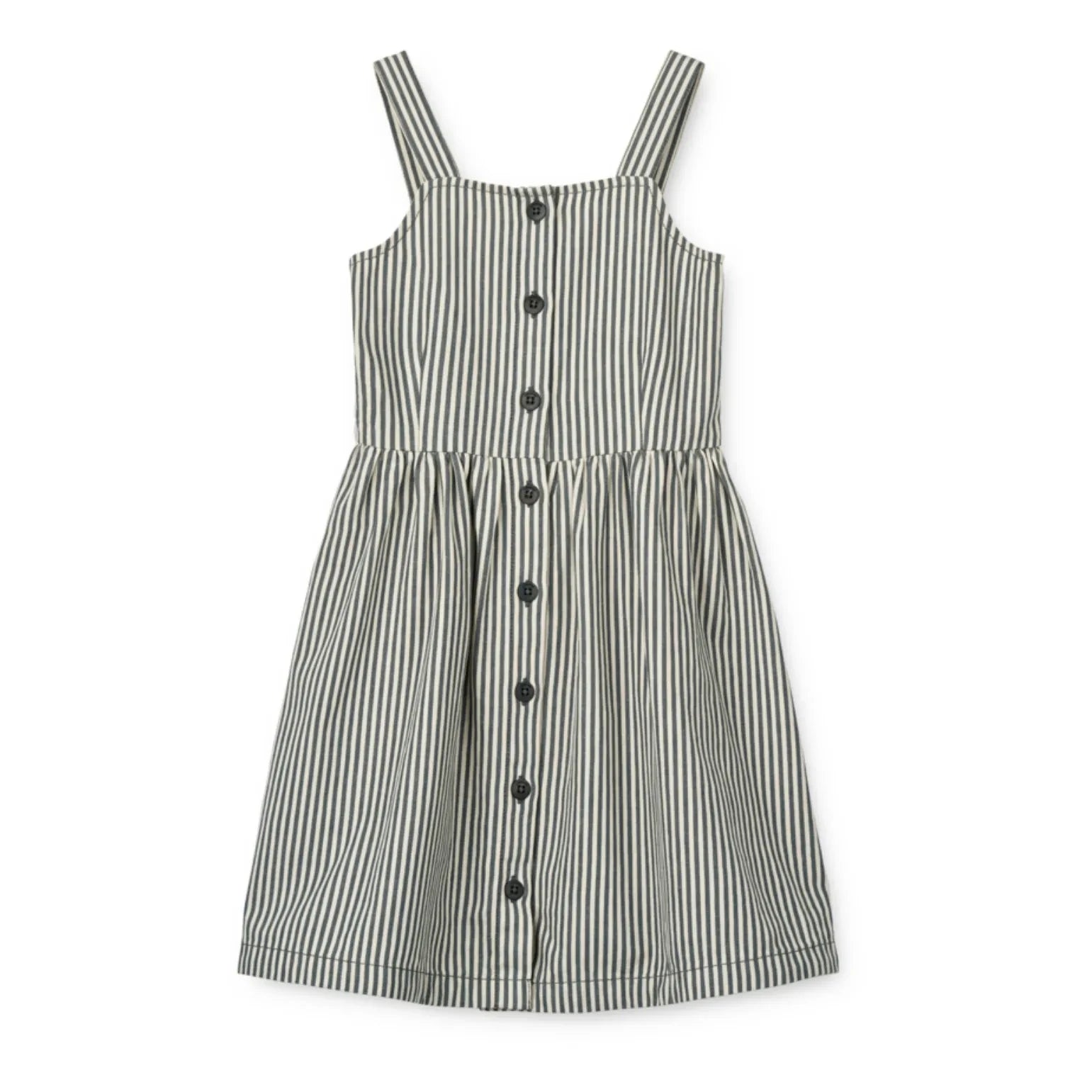 Liewood - Vestido Zia a rayas | Gris azulado